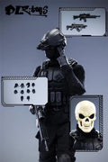 DLZ.TOYS Nwtoys 1/12 Male Soldier Special Force Task Soldier Skull Sergeant Full Set 6'' Action Figure Model Toys Collection