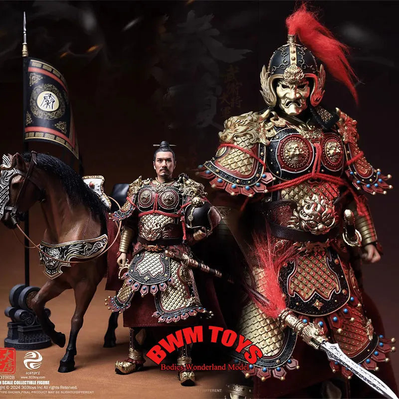 In Stock 303TOYS DT002 1/12 Armor Ver. Qin Qiong Shubao Male Soldier Tang Dynasty General 6'' Action Figure Doll Collection