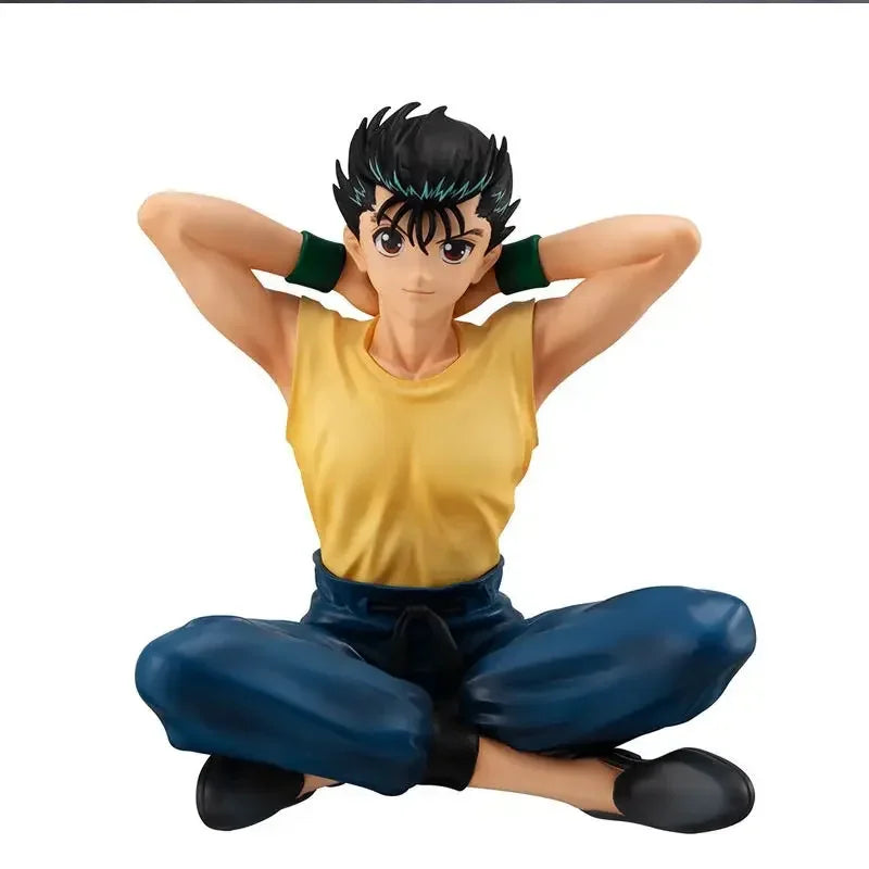 Anime Kurama Action Figure Hiei Yu Yu Hakusho Figure Yuusuke Urameshi Figurine Model PVC Adult Collectible Ornament Toys