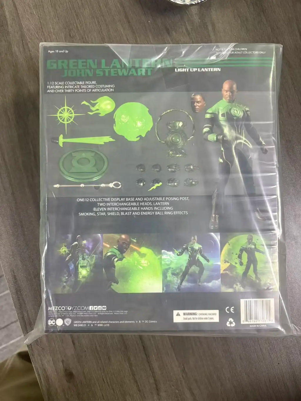 Original Mezco Green Lantern John Stewart 1/12 Regular Version Black