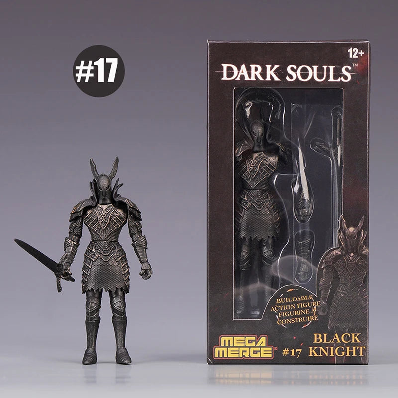 Game Dark Souls Figures Black Knight Artorias Action Figure PVC Movable Collection Solaire of Astora Model Toys for Child's Gift