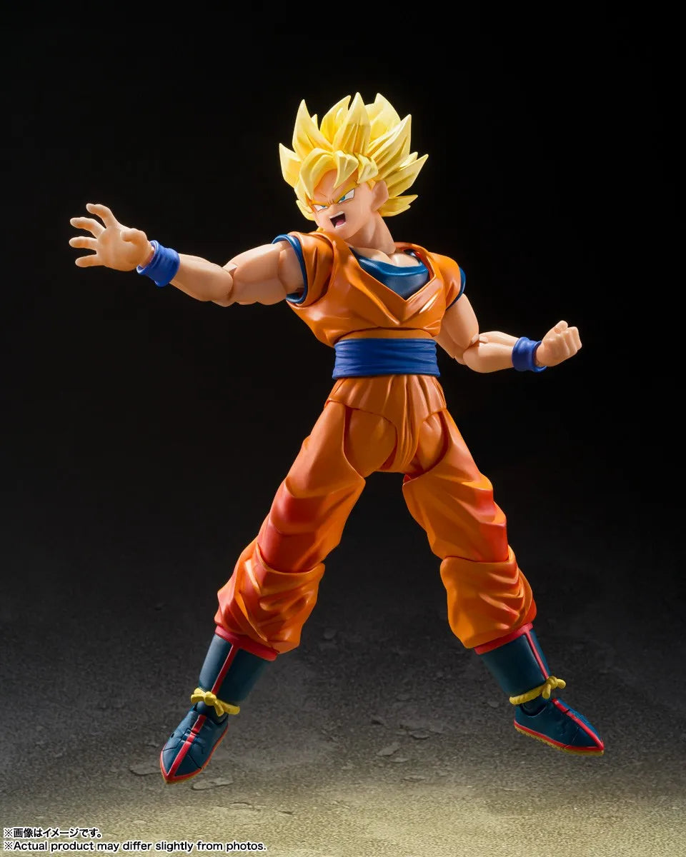 In Stock Genuine BANDAI SHFiguarts Dragon Ball Z Son Gohan The Games Begin Super Saiyan Son Goku Figure Anime Action Model Toy