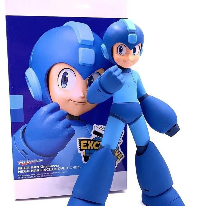 New Hot 23cm Megaman 11 Rockman Grandista Mega Man PVC Figure Anime GK Collectible Model Toys Dolls Gifts Free Box Delivery