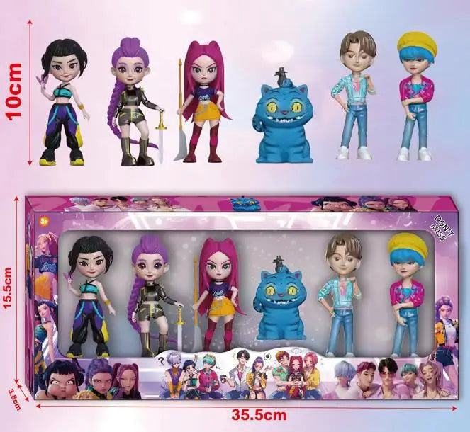 2026 NEW Kpop Figure Model Toy Pvc Cartoon Gaming Peripherals Desk Decoration Collection Figures Model Toy for Kid Gift