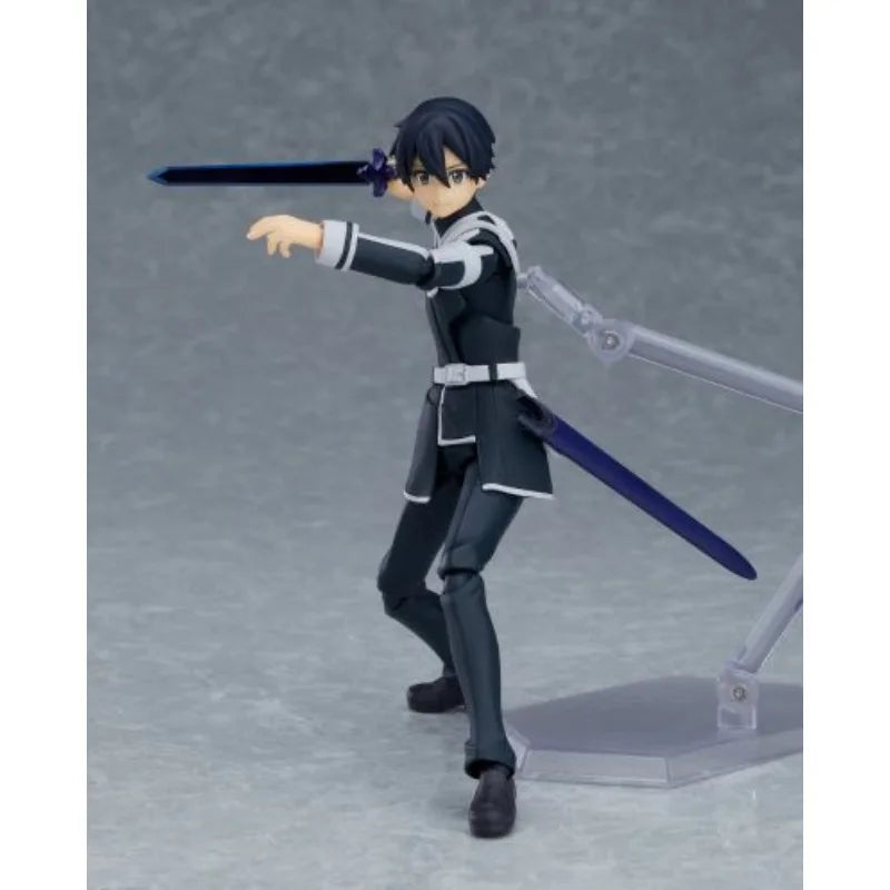 Max Factory Figma #435 Kirito Alicization Ver. - 145mm PVC/ABS Movable Doll, SAO Theme, All-Ages Action Figurine for Collectors