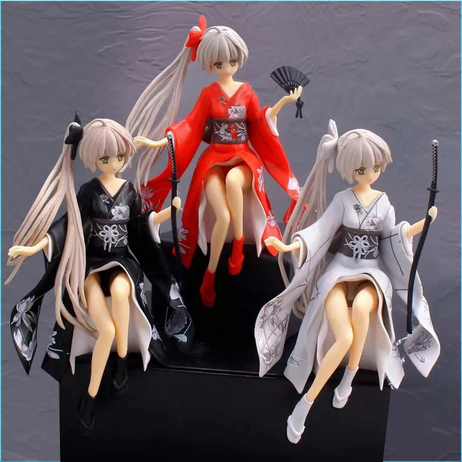 2025 Hot sold Decoration Anime Kimono Kasugano Sora Sword Action Figures Model Auto Dashboard Ornaments Accessories Toys Gifts