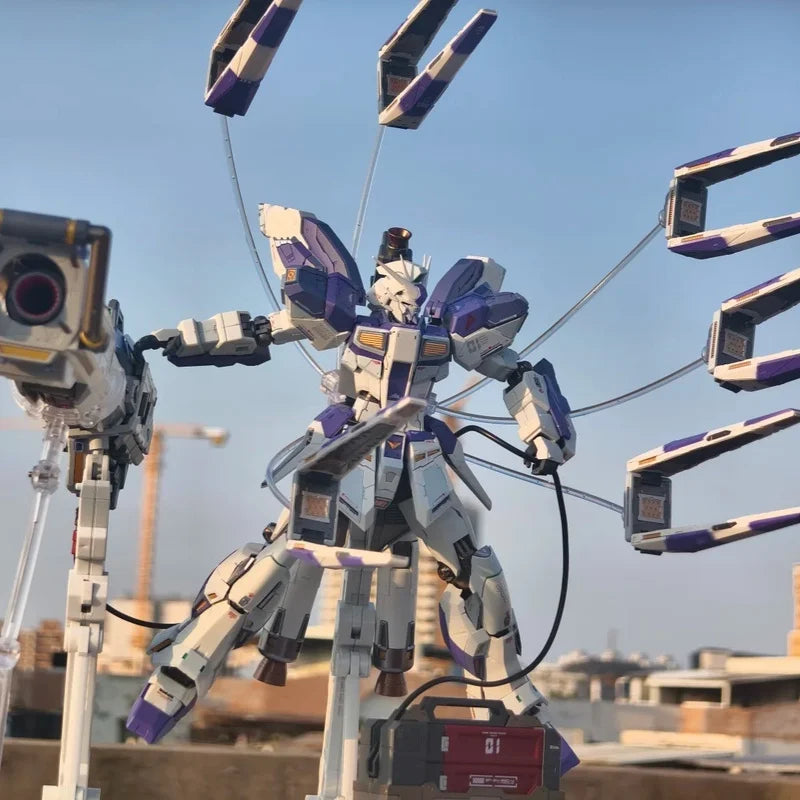 【IN STOCK】DABAN 8833 Hi-V RX-93-ν2 MB 1/100 Assembly Model Kit Toy With Mega Particle Cannon METAL BUILD Action Figures Gifts