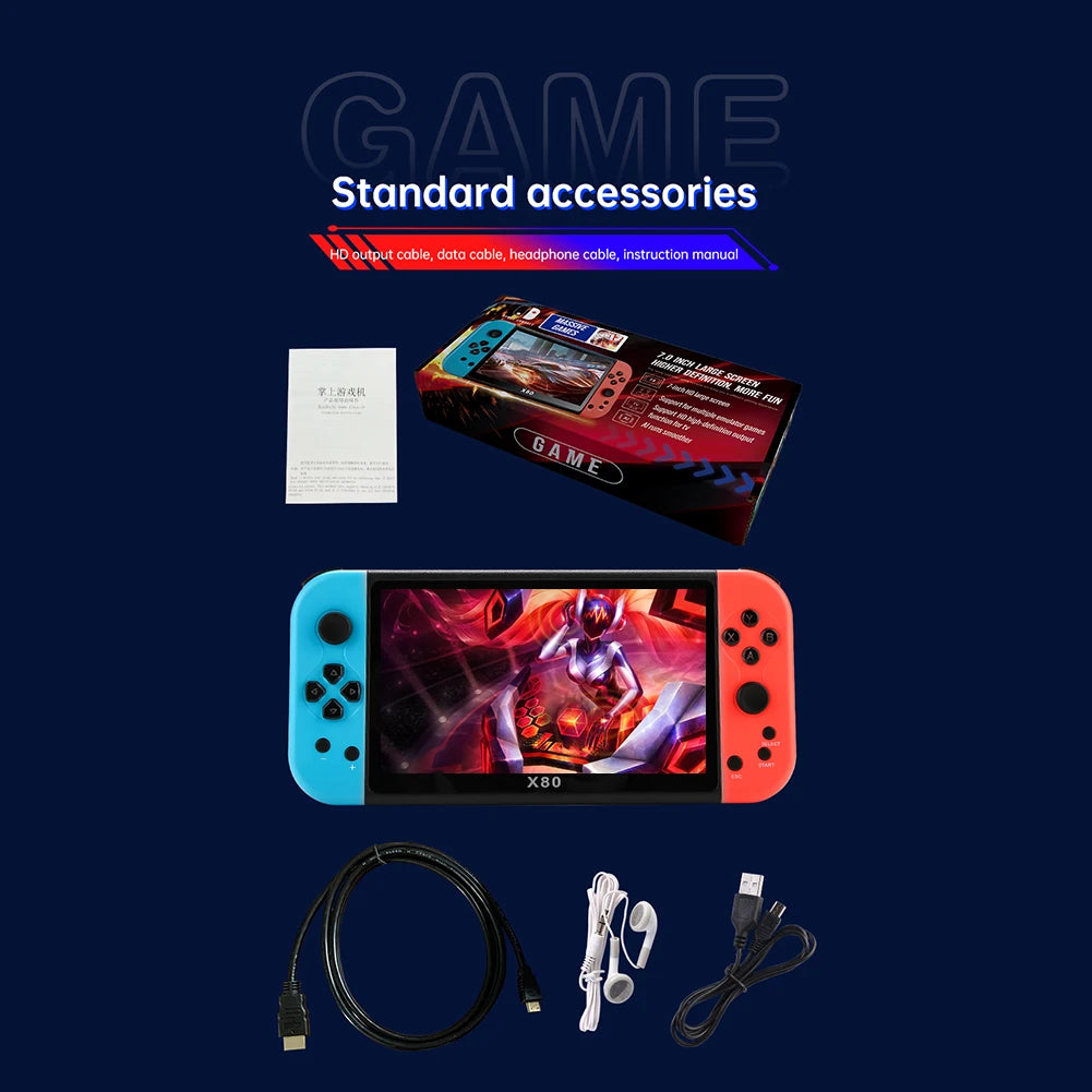 Gaming Portable Handheld Retro Video Game Console Player Portatil Mini Arcade Videogames for Hand Held Family Pocket Retrogaming