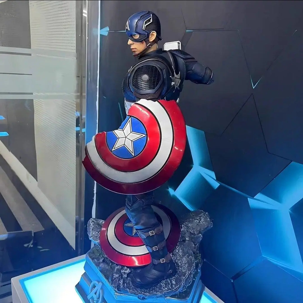 Marvel Captain America 1/6 Scale Scene GK Full Body Statue Collectible Model Decoration In Stock