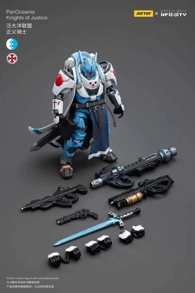 【In Stock】JOYTOY Infinity PanOceania Knights of Justice 1/18  Action Figure with Articulated Joints