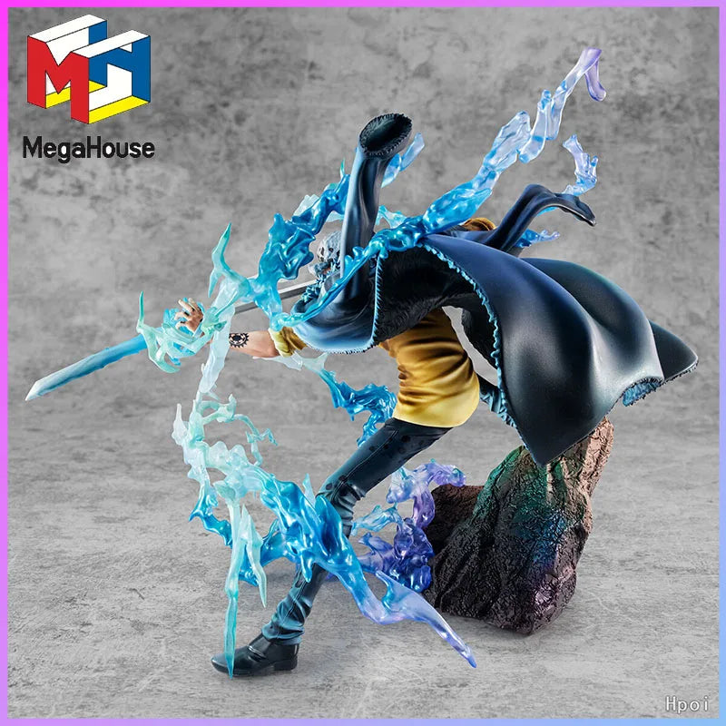 MEGAHOUSE P.O.P WA-MAXIMUM ONE PIECE TRAFALGAR LAW AWAKENING 27CM PVC FIGURE OFFICIALLY LICENSED original Gifts Toys Model
