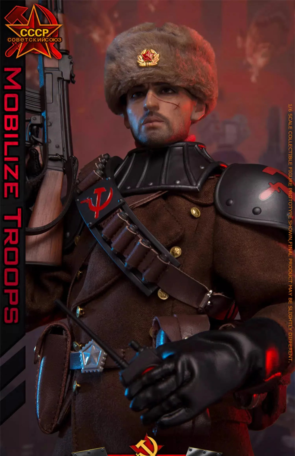 FLAGSET FS-73046 1/6 Soldier Red Alert Soviet Mobilize Troops Full Fet 12'' Action Figure Model Toy In Stock