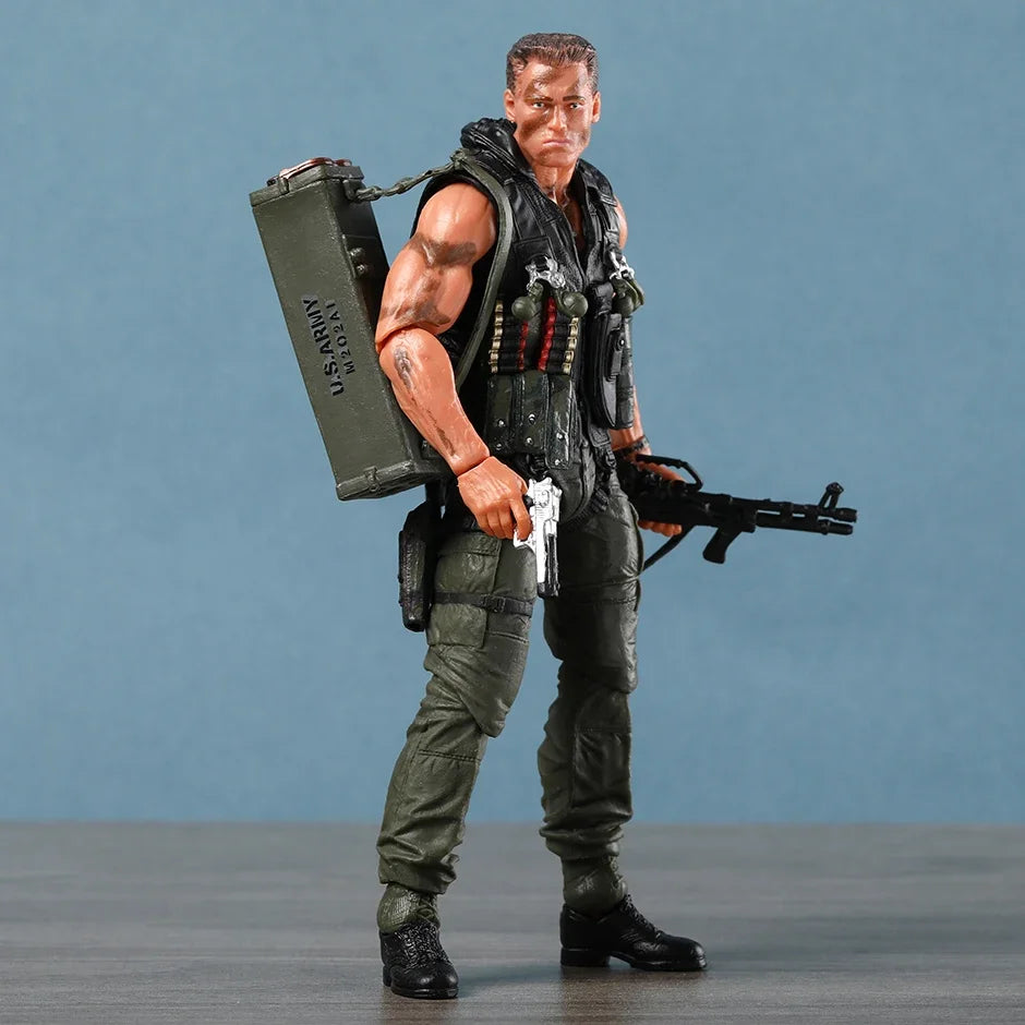 NECA Commando 30th Anniversary John Matrix PVC Action Figure Collectible Model Doll Gift
