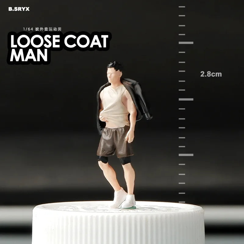 Resin Diorama 1:64 Scale Mini Figures Miniatura  Garage Scenes Minifigures Model Kit DIY Craft Toys Anime Figure Collectible