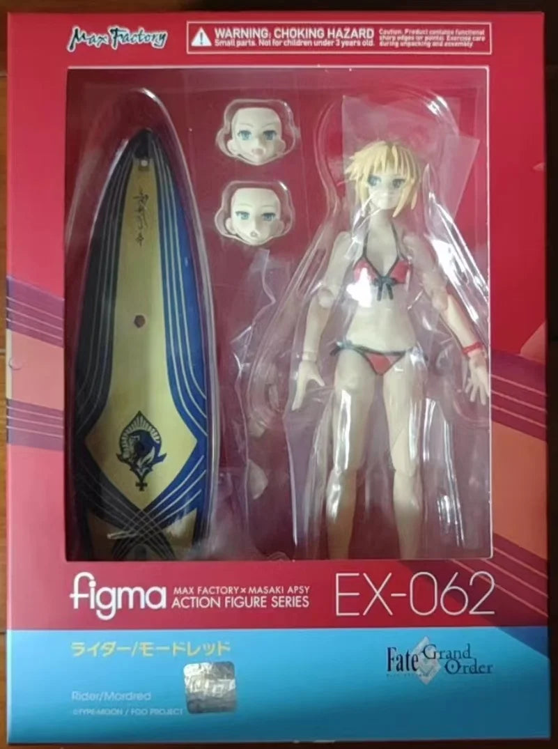 Max Factory Original Figma Fate/Apocrypha Mordred Rider Swimsuit Ver Collectible Anime Action Figure Model Toy Gift for Boys