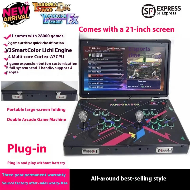 Arcade Pandora Game Console Multi in One Moonlight Box Portable Folding Fighting Game Console Customizable