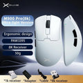 Delux M900PRO Ултралека версия Безжична геймърска мишка Ергономична 1K/8K Polling Rate 50g PAW3395 за десничари с голяма ръка PC Gamer