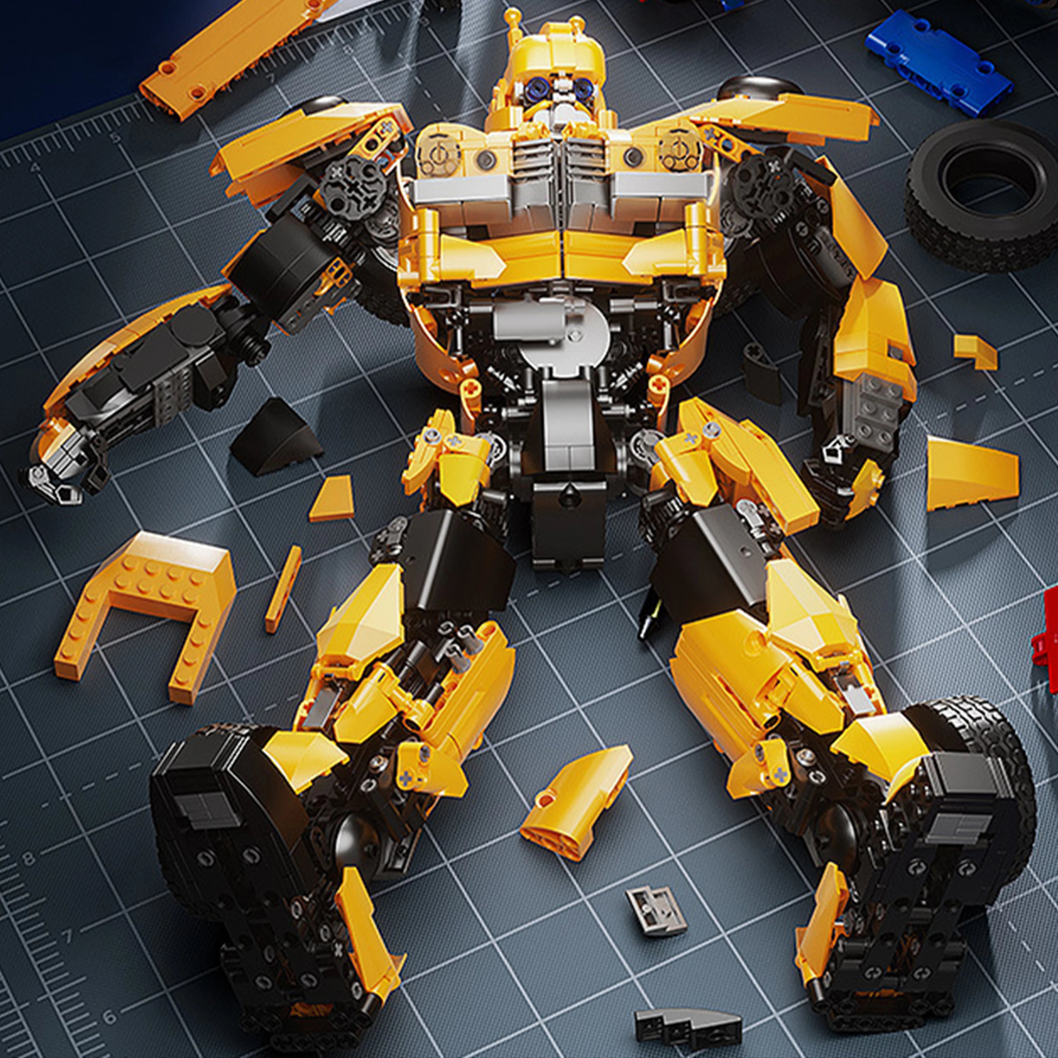 1923PCS B-127 Робот Екшън Фигурка Комплект Строителни Блокове Модел Класически Научнофантастичен Герой Направи си сам Играчка за Сглобяване, Креативен Подарък за Деца