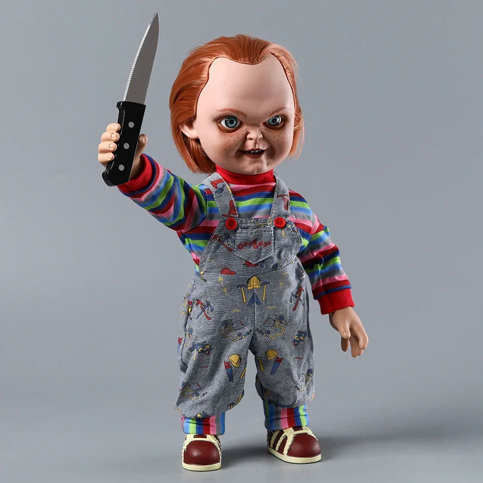 Child's Play - Chucky 15" Good Guy with Sound Sneering Mezco PVC Figure Action Figurine Collectible Model Toy