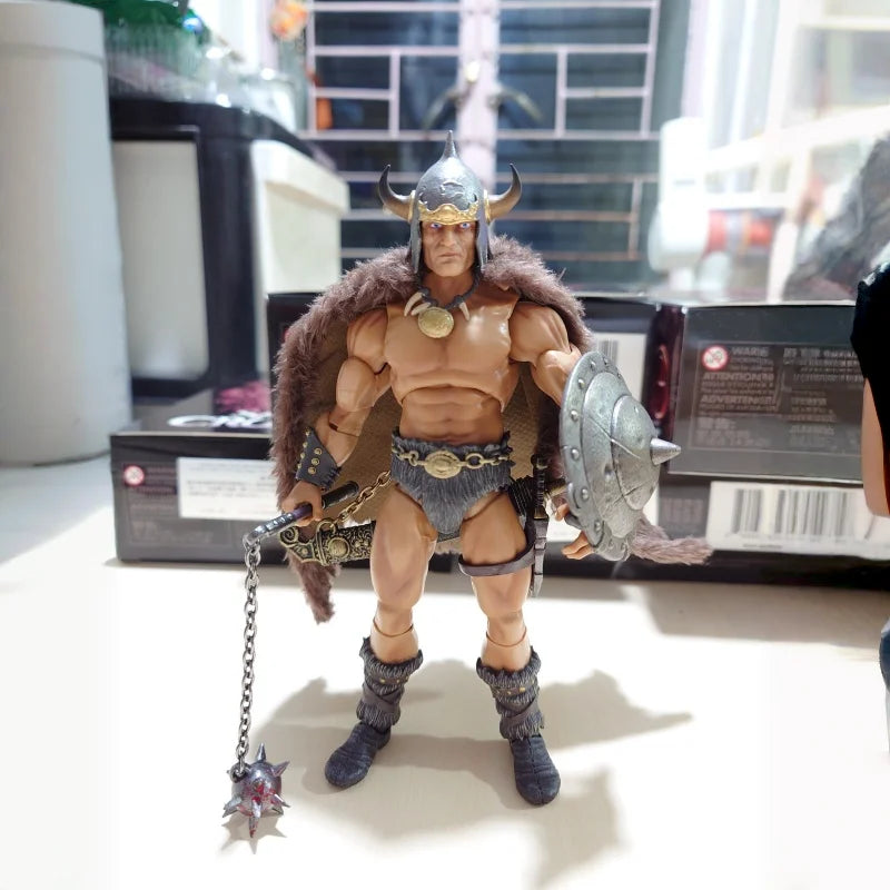 HS Studio 1/12 Scale Male Soldier Barbarian Savage Furnace 2 Waves Full Set Model 6 Inch Action Figure Collectible Toys Gifts