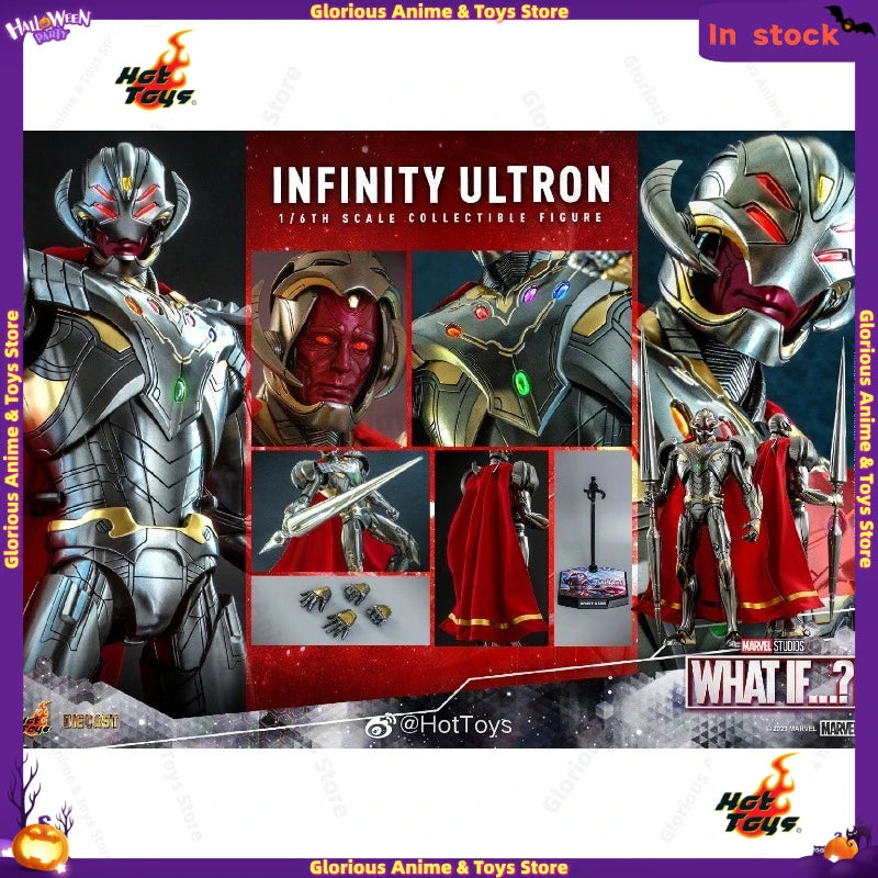 In Stock HOTTOYS HT TMS063D44 Animated Series: Infinite Ultron Phantom Movable Model Gift Collection  Collectible Figure