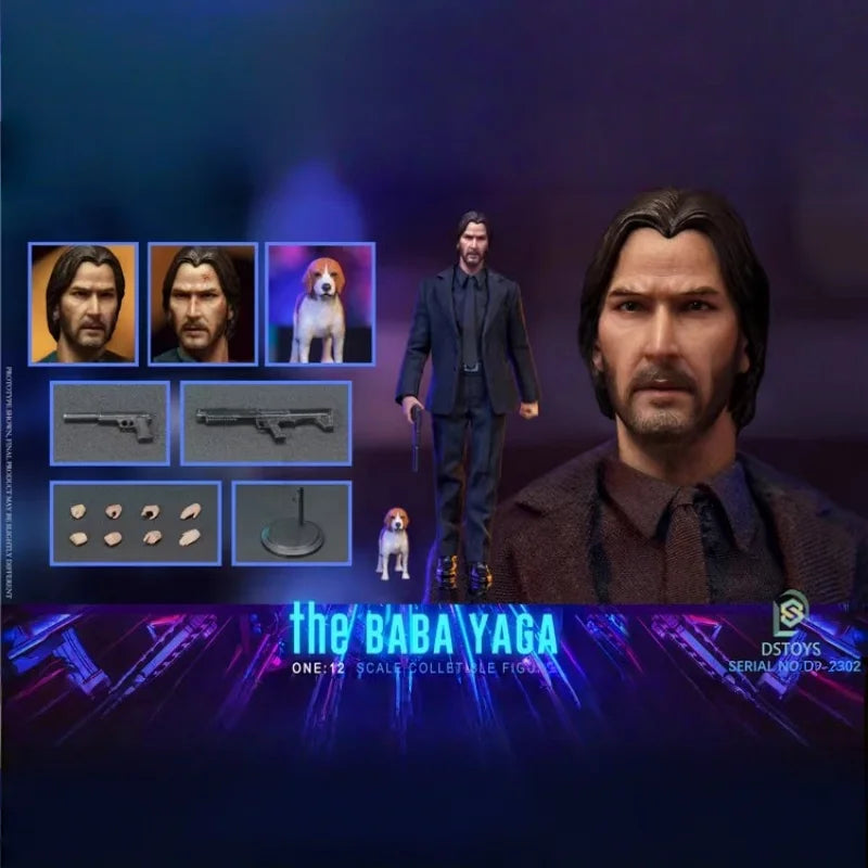 New Arrival Dstoys John Wick Keanu Reeves Action Figure The Baba Yaga Ds 2302 Collection Movable Model Toy Gift Decoration Gift