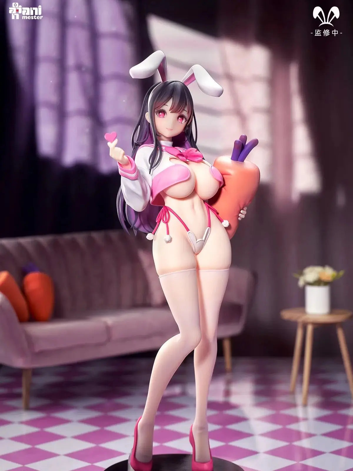 Judai 28cm Original AniMester Little Demon Lilith Cynthia JK Bunny Chasing Eye Devil Girl PVC Action Figure Model Toys