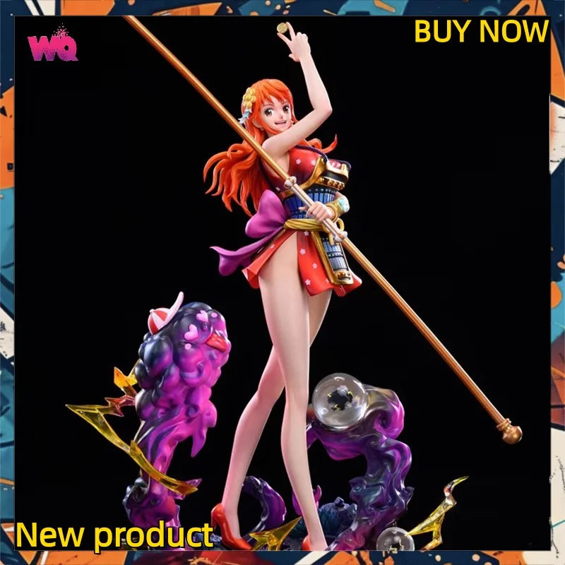 NEW 30cm LK toys ONE PIECE Anime Figure Nami Figures Ghost Island Samurai PVC Statue Collection Model Ornament Birthday Gift Toy
