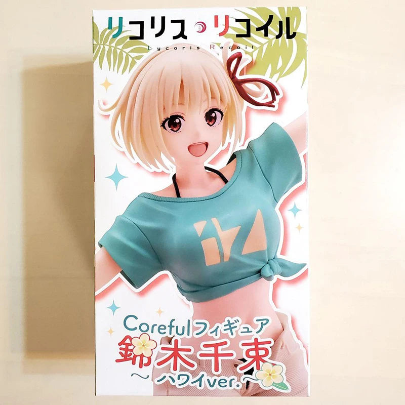 TAiTO Coreful Lycoris Recoil Nishikigi Chisato Inoue Takin Hawaii State Ver. PVC 18CM Anime Action Figures Model Collection Toy