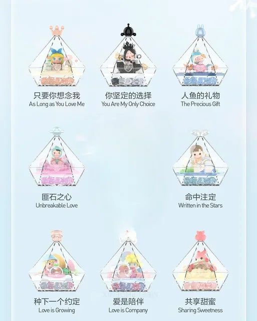 POP MART Wishes At Your Fingertips Series Blind Box Surprise Box Original Action Figure Cartoon Model Mystery Box Collection