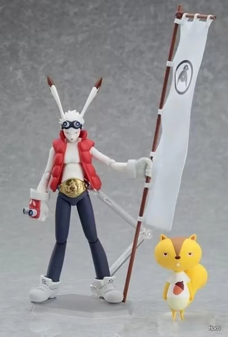 Anime Summer Wars figma 081 ikezawa kazuma fighting King rabbit Action Figure Model Decoration 15cm