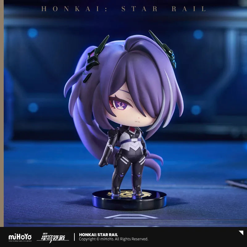 Honkai Star Rail Genuine Peripherals Action Figures Toys March 7th Dan Heng Q-version Sitting Toy Gift EX CASHAPON Original