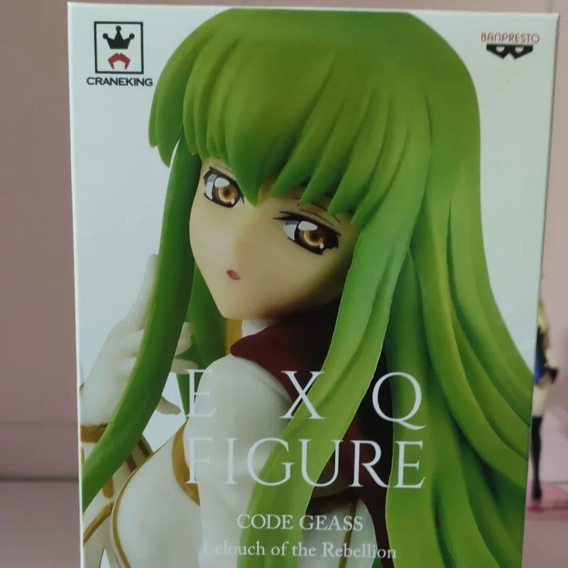 Bandai Original Genuine Banpresto Anime Code Geass Hangyaku No Lelouch C.C. EXQ Figure Pilot Suit 22cm Model Toy Figure In Stock