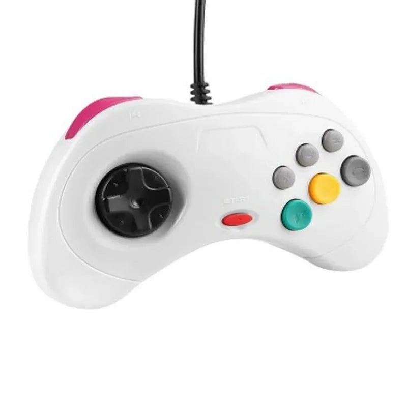 USB Wired Controller For Segas Saturn Gamepad JoyPad For SEGAs Saturn System Joystick