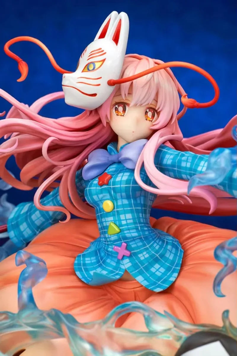 100% Original:Touhou Project Hata no Kokoro 21cm PVC Action Figure Anime Figure Model Toys Figure Collection Doll Gift