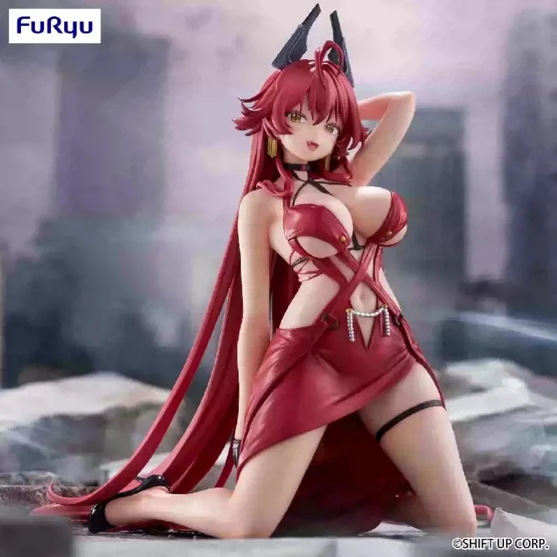 Genuine Furyu NIKKE Goddess of Victory Anime Figure, Modernia Red Hood Noodle Stopper Model Toy Fans Collection Decor Gift