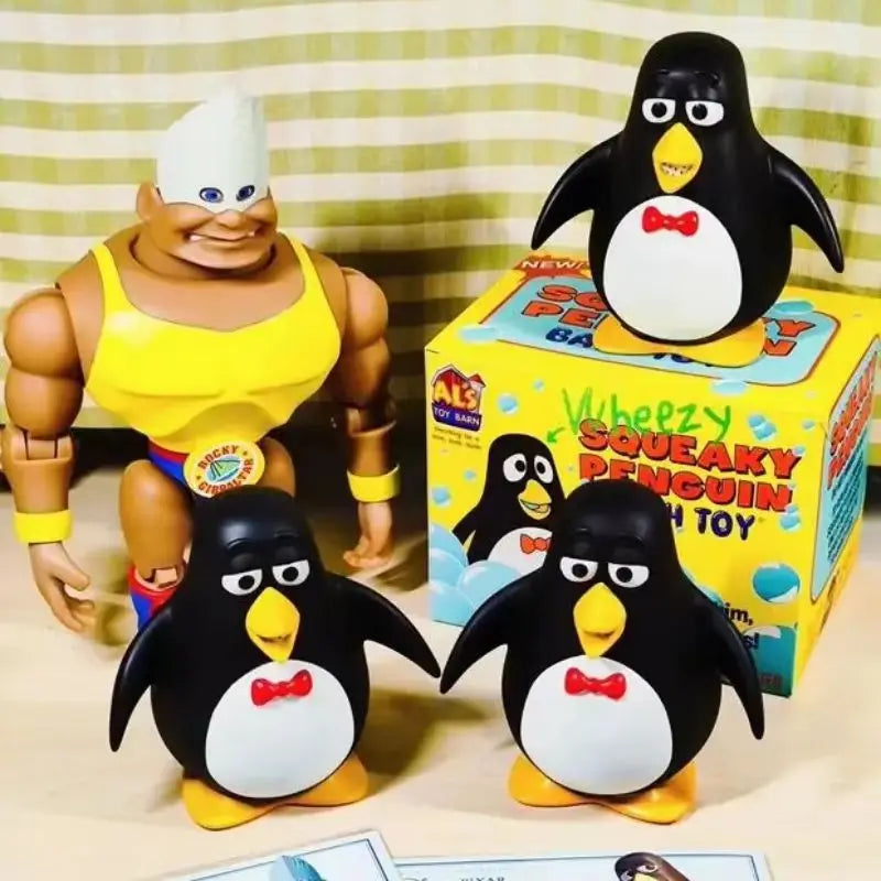 D-KOp Handmade Pixar Toy Story Wheezy Ornaments Model Tide Play Toy Story Penguin Ornaments Cartoon Peripheral Model