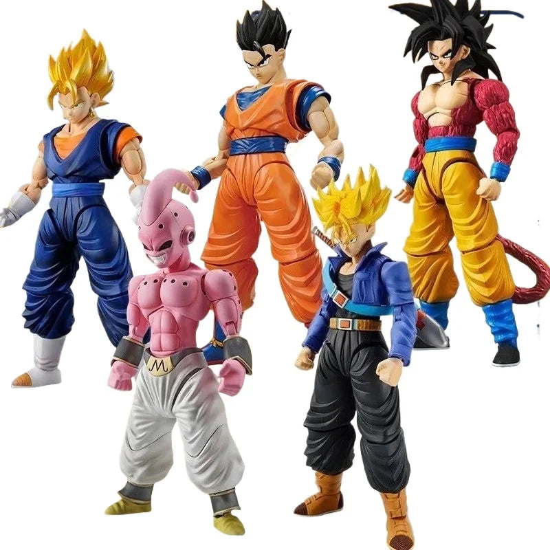 Bandai Genuine FRS Dragon Ball Son Goku Son Gohan Vegeta Frieza Super Saiyan Anime Action Figure Assembly Model Toys Gift Kids