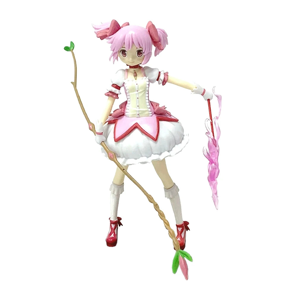 15CM Aniem Figure Puella Magi Madoka Magica Sitting Posture Madoka Action Figure Magic Girl Model Decor Statue Dolls Toys Gift