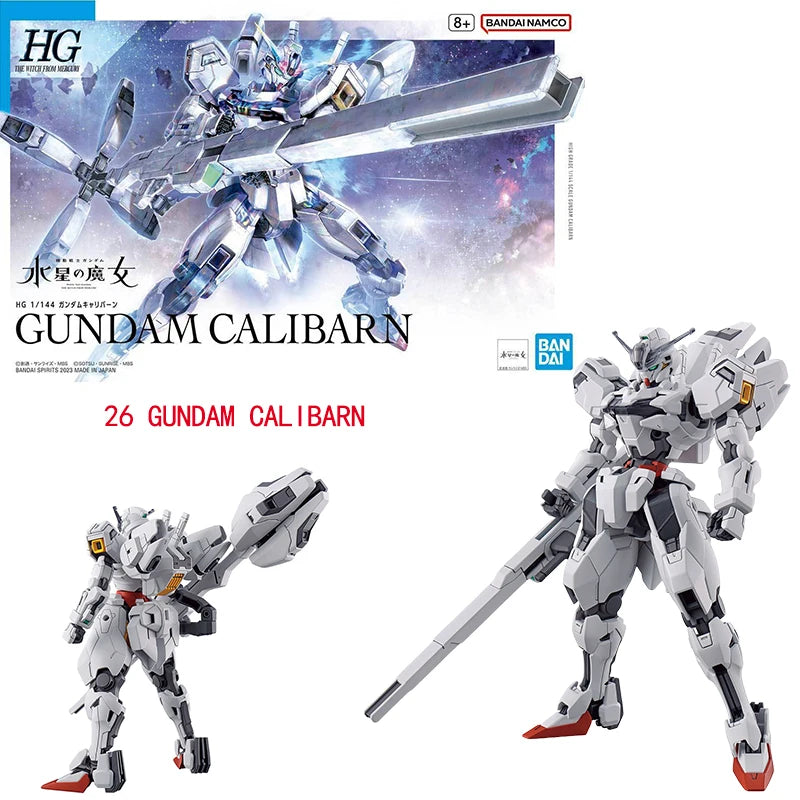Bandai Genuine HG The Witch From Mercury GUNDAM LFRITH CALIBARN BEGUIR-BEU DARILBALDE ZOWORT HEAVY Anime Assembly Model Toys Kid