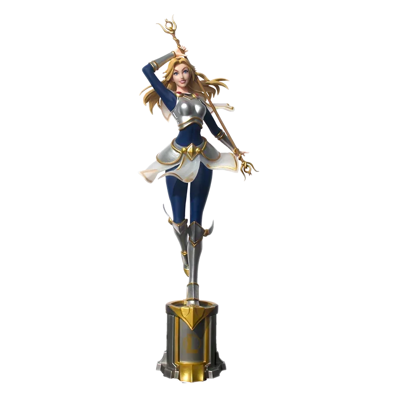 Original League of Legends Jinx Figur Arcane 2 Anime Figuren Spielperipherie Schreibtischdekoration Ornament Kindergeschenk 3D-Stiftspielzeug