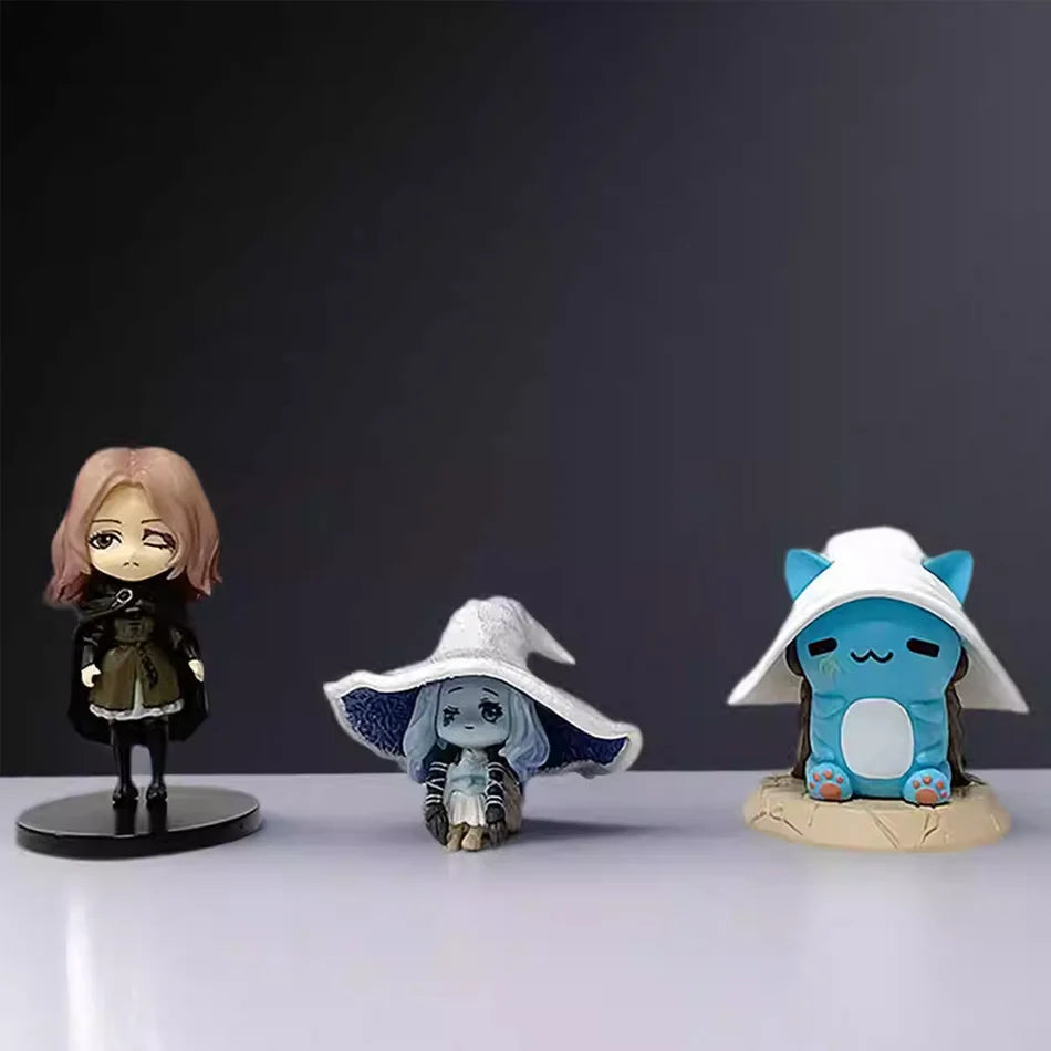 2026 In Stock Ring Gaming Q Version Mini Ranni Cat Melina Malenia The Half-Wolf Action Figure Lani Magic Ornaments Dolls