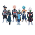 6Pcs/1Set WCF BANDAI Anime Dragon Ball Son Goku Burdock Series Figure Karifura Broli Set Model Toy Gift Collection Aciton Figure