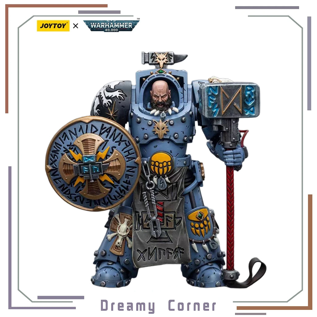 【In Stock】JOYTOY Warhammer 40K Space Wolves Arjac Rockfist 1/18 Action Figures Models Toys Collection