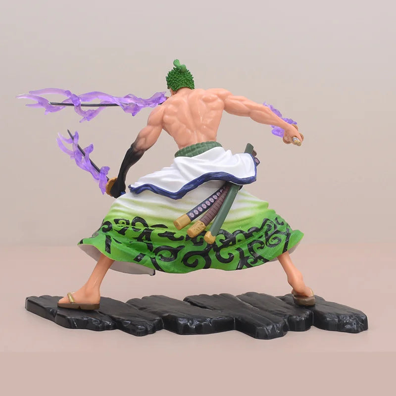 Anime One Piece Roronoa Zoro Anime Actionfigur Modell Geschenke Sammlerfiguren für Kinder