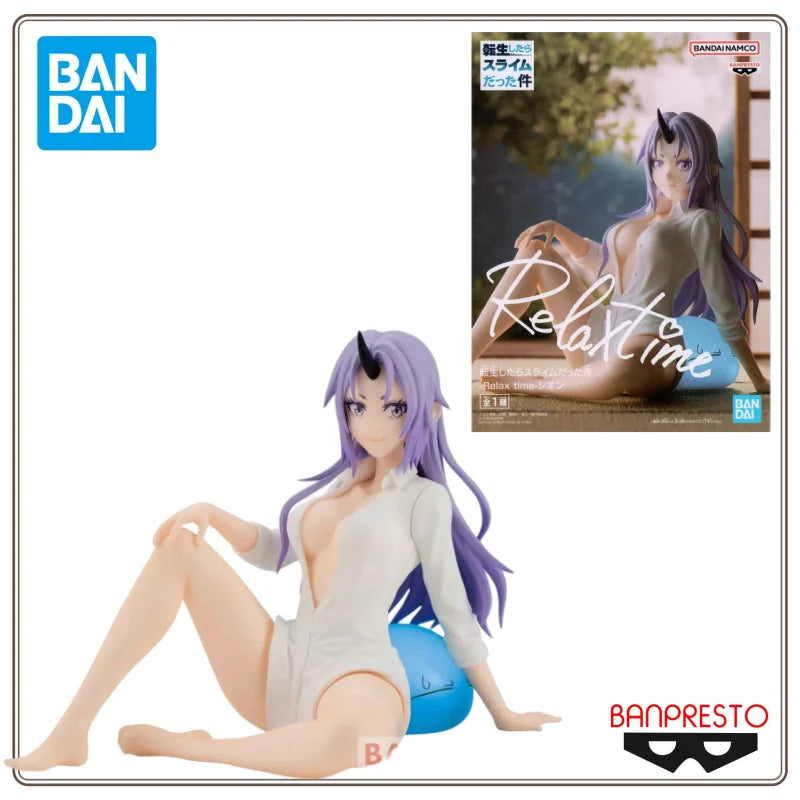 In Stock BANDAI BANPRESTO Original That Time I Got Reincarnated As A Slime Relax Time Shion Anime Action PVC Figure
