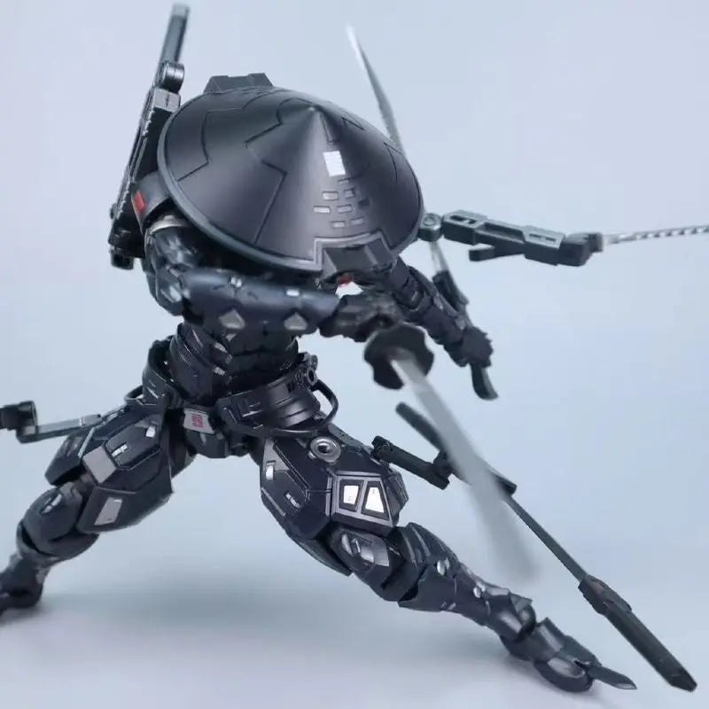 Anime Black Warrior Actionfigur Cool Snake Eye Sc001 Schwarzer Krieger mit Schwert Bewegliche Modellfigur für Kindersammlung Spielzeug