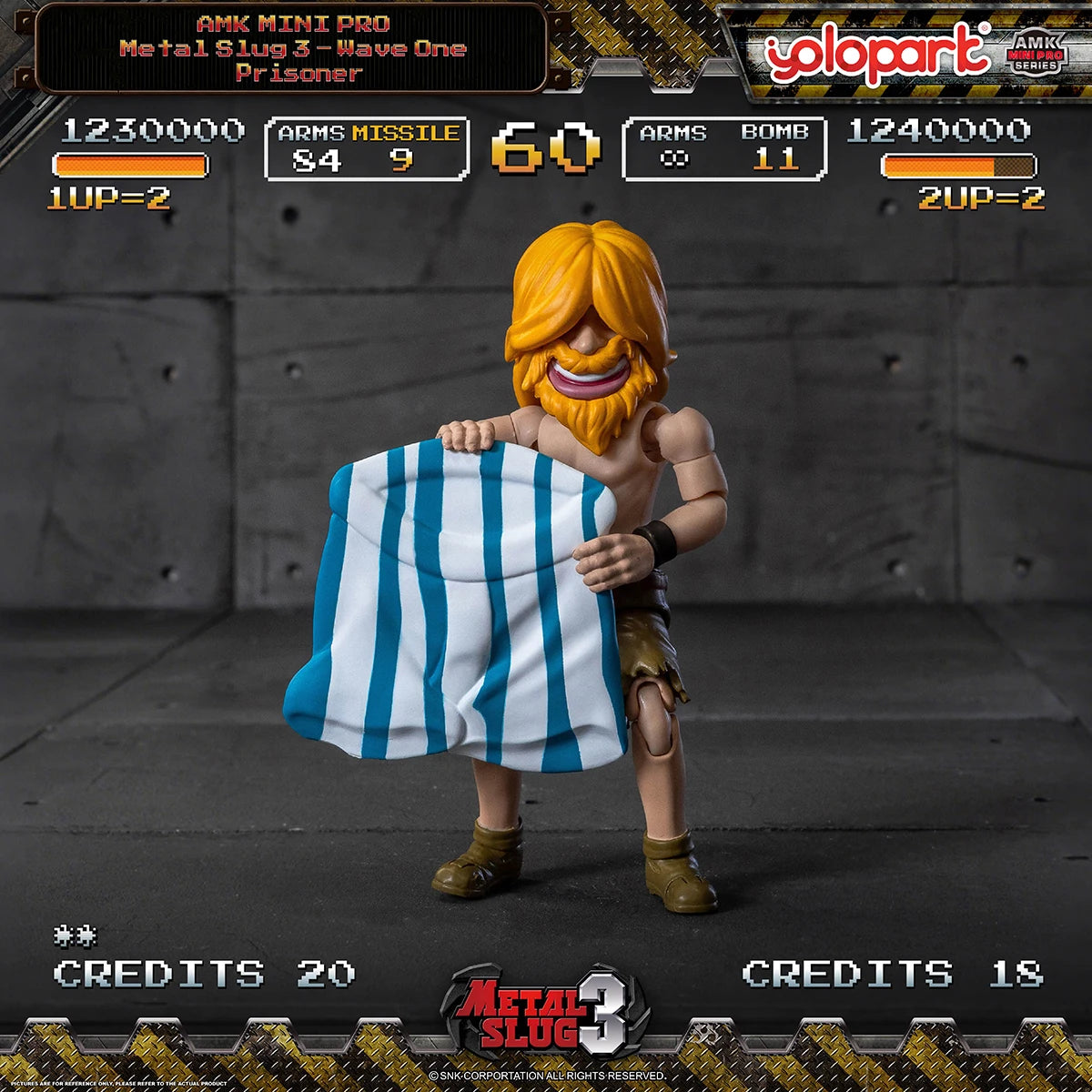 HIPLAY Yolopark AMK MINI Pro Classic Arcade Game Marco Rossi Eri Kasamoto Metal Slug 3 Wave 1 Assembly Model Kits