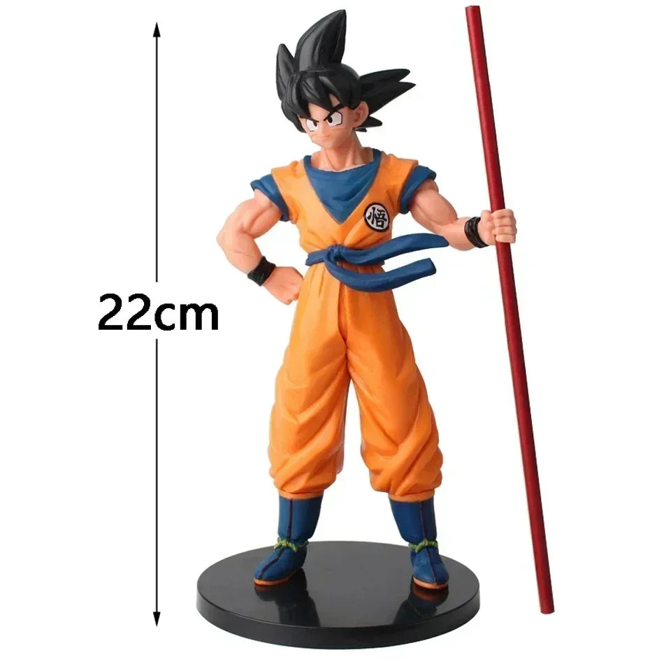22 см аниме Dragon Ball Son Wukong екшън кукла Super Saiyan Son Goku модел PVC ръчно рисувана фигурка играчка подарък за рожден ден декорация