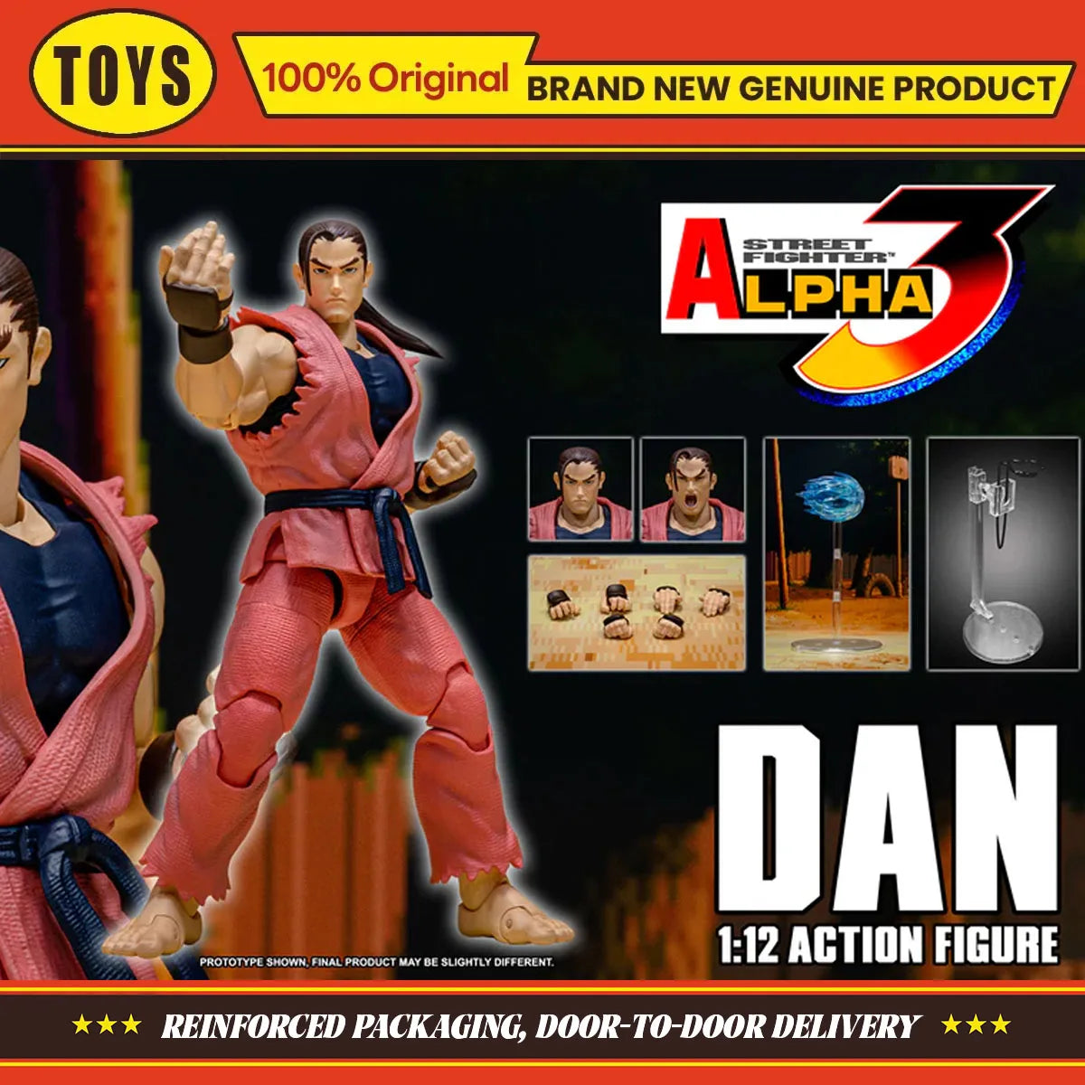 Original Storm Toys DAN - STREET FIGHTER ALPHA 3 "STORM ARENA" 1/12  Action Figure Collection Toys Model Ornament Gifts